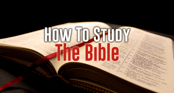 How to Study the Bible - Week 2 Image